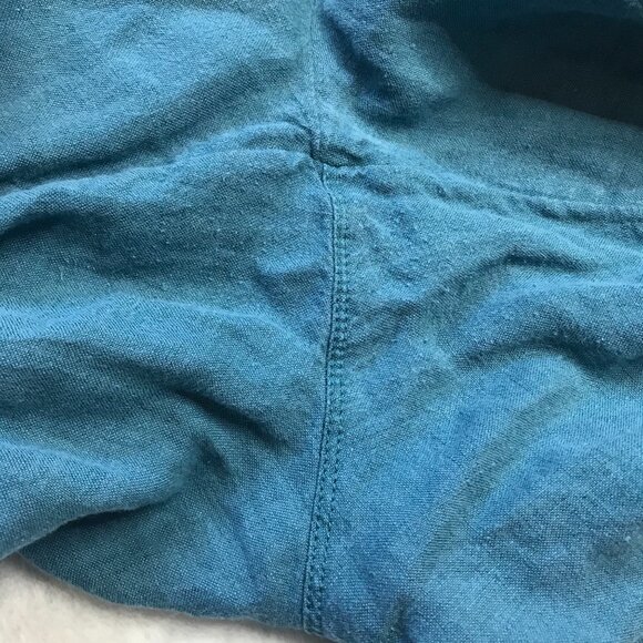 Athleta Retreat Linen Mid-Rise Wide Leg Pants Women's Plus Size 16 Split Hems - Picture 8 of 14